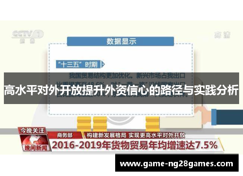 高水平对外开放提升外资信心的路径与实践分析