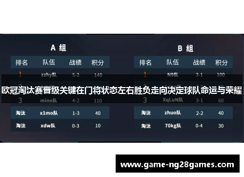 欧冠淘汰赛晋级关键在门将状态左右胜负走向决定球队命运与荣耀